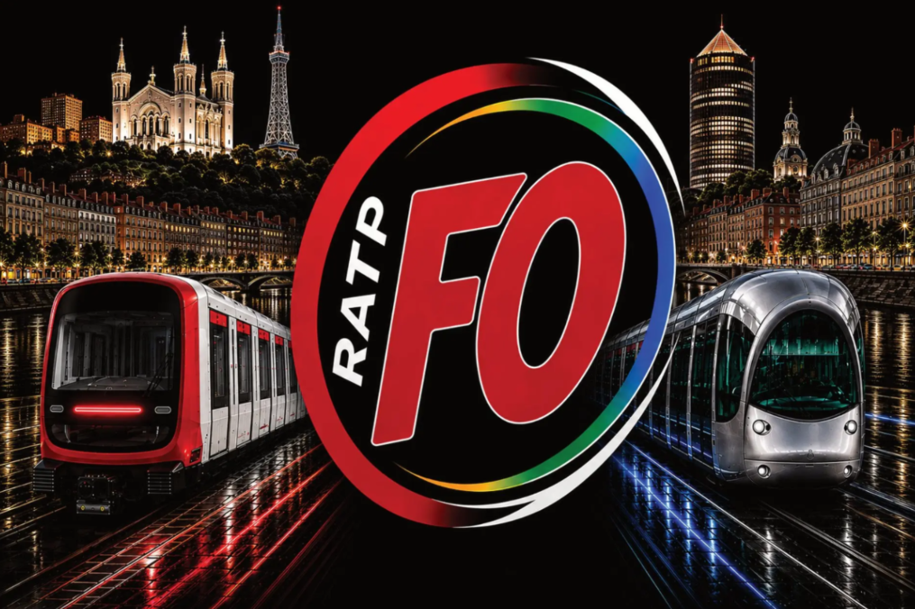 FO RATP : métro et tramway devant les monuments de Lyon